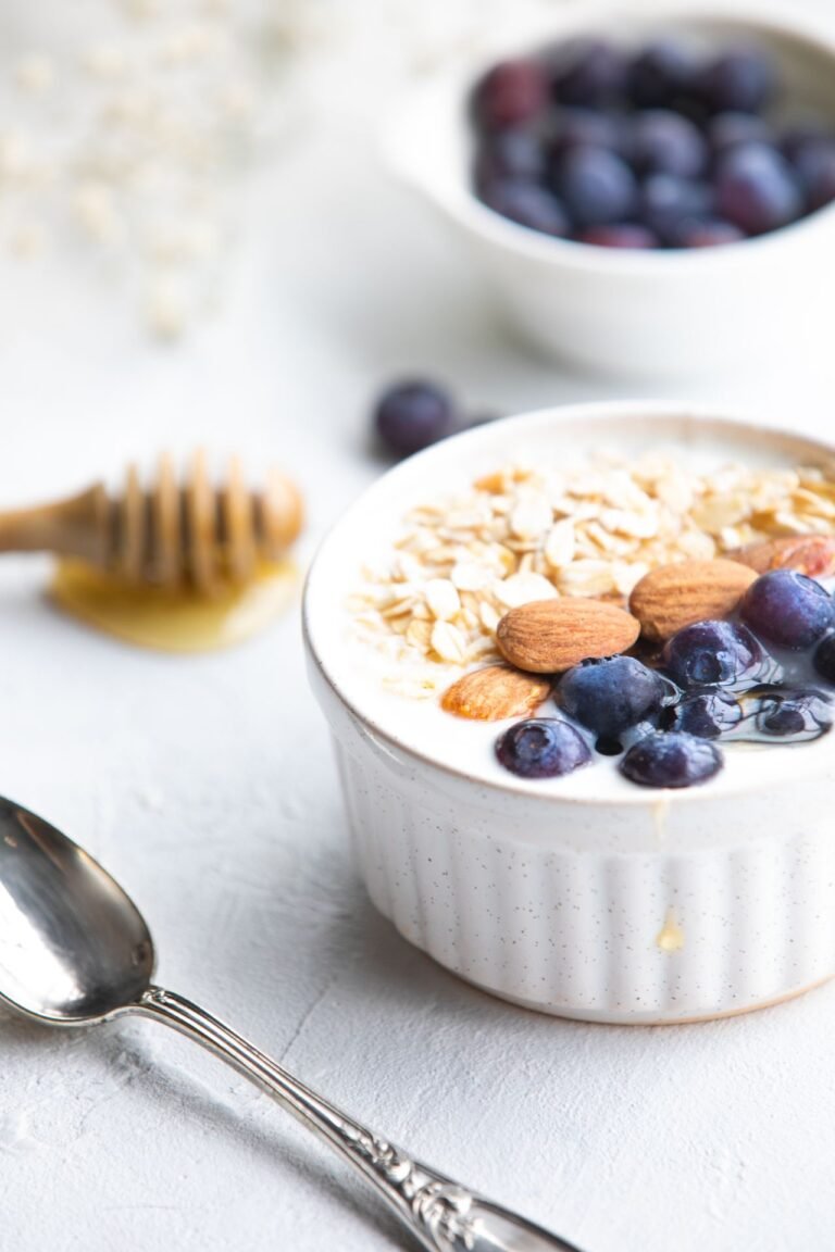 Scottish Steel-Cut Oats with Wild Blueberries & Toasted Almonds